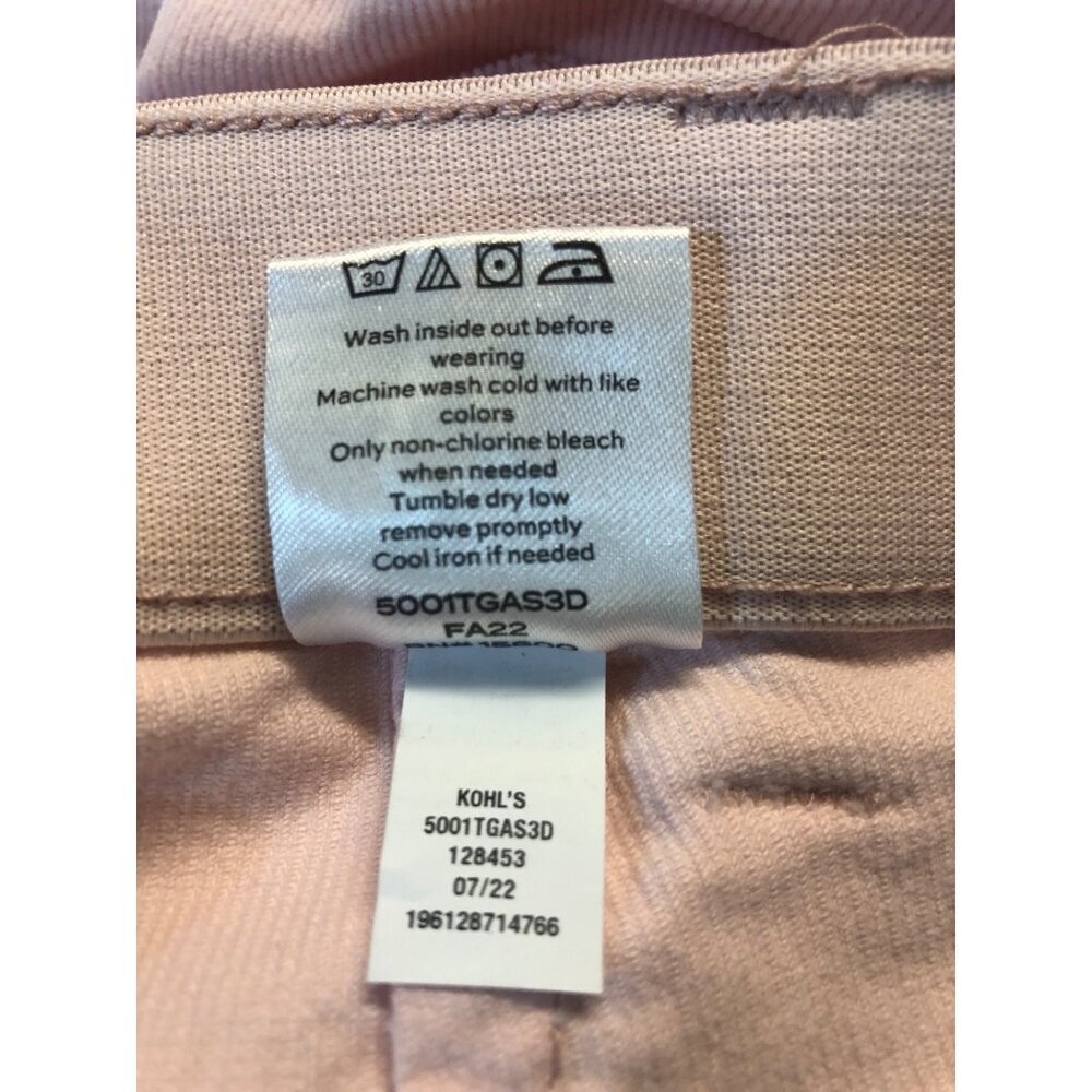 Draper James RSVP High Rise Wide Leg Soft Pink Corduroy Trousers Size 10 - Picture 9 of 9